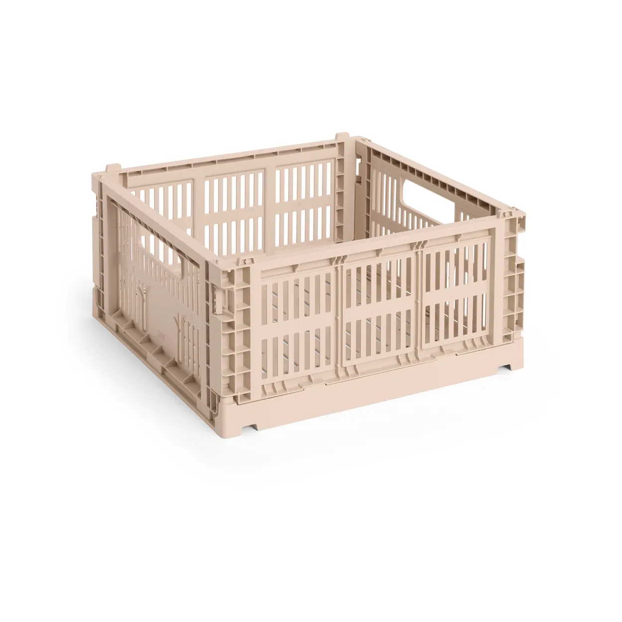 HAY Colour Crate M Square 29.5x29.5 cm Powder | Scandinavian Design | Boxes & jars | Beige