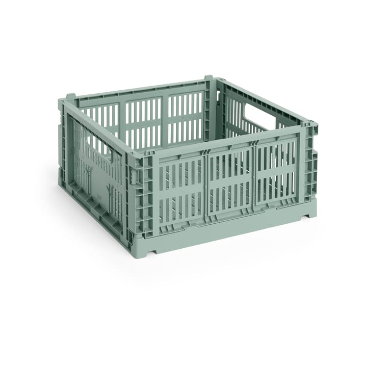 Colour Crate M Square 29.5x29.5 cm - Sage green - HAY