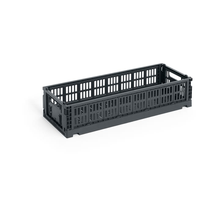 Colour Crate Mini Oblong 13x34.5 cm - Charcoal - HAY