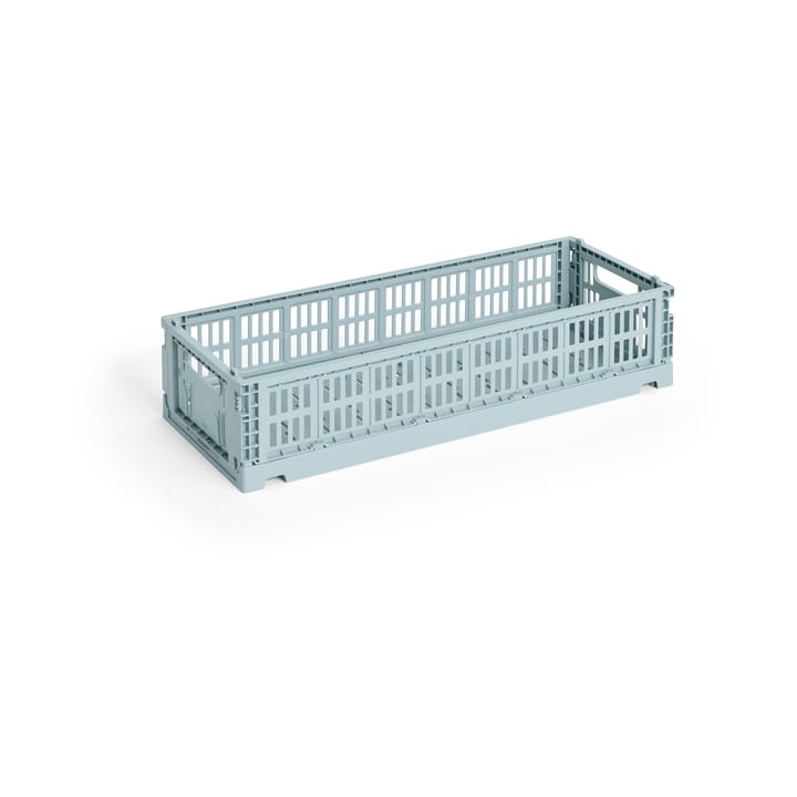 Colour Crate Mini Oblong 13x34.5 cm - Dusty blue - HAY