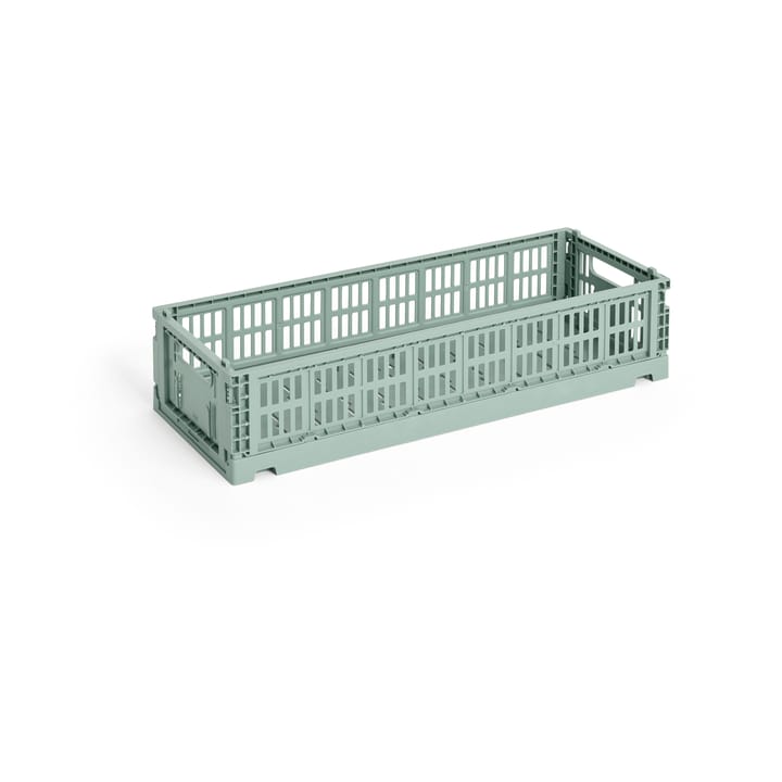 Colour Crate Mini Oblong 13x34.5 cm - Sage green - HAY