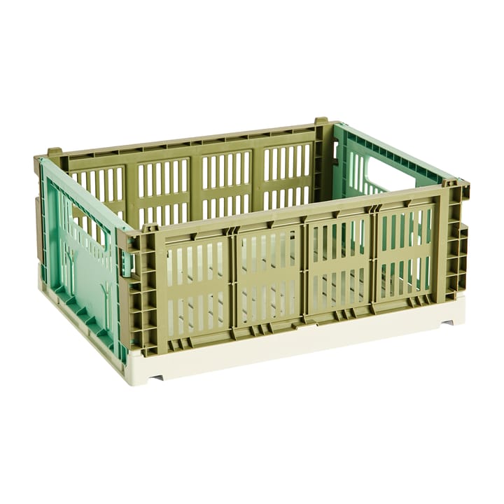 Colour Crate Mix M 26.5x34.5 cm - Olive-dark mint - HAY