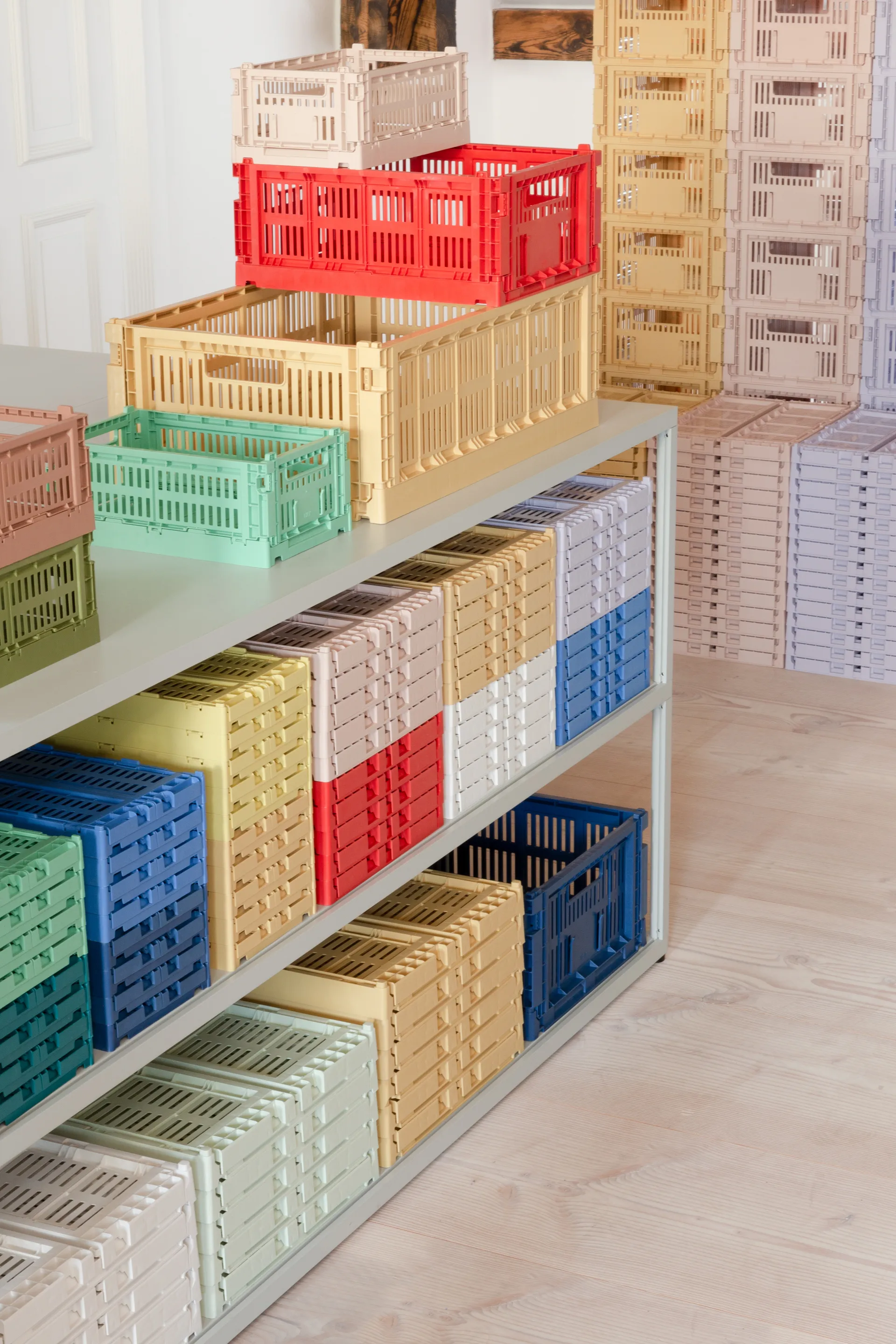 Colour Crate S 17x26.5 cm, Dark mint HAY