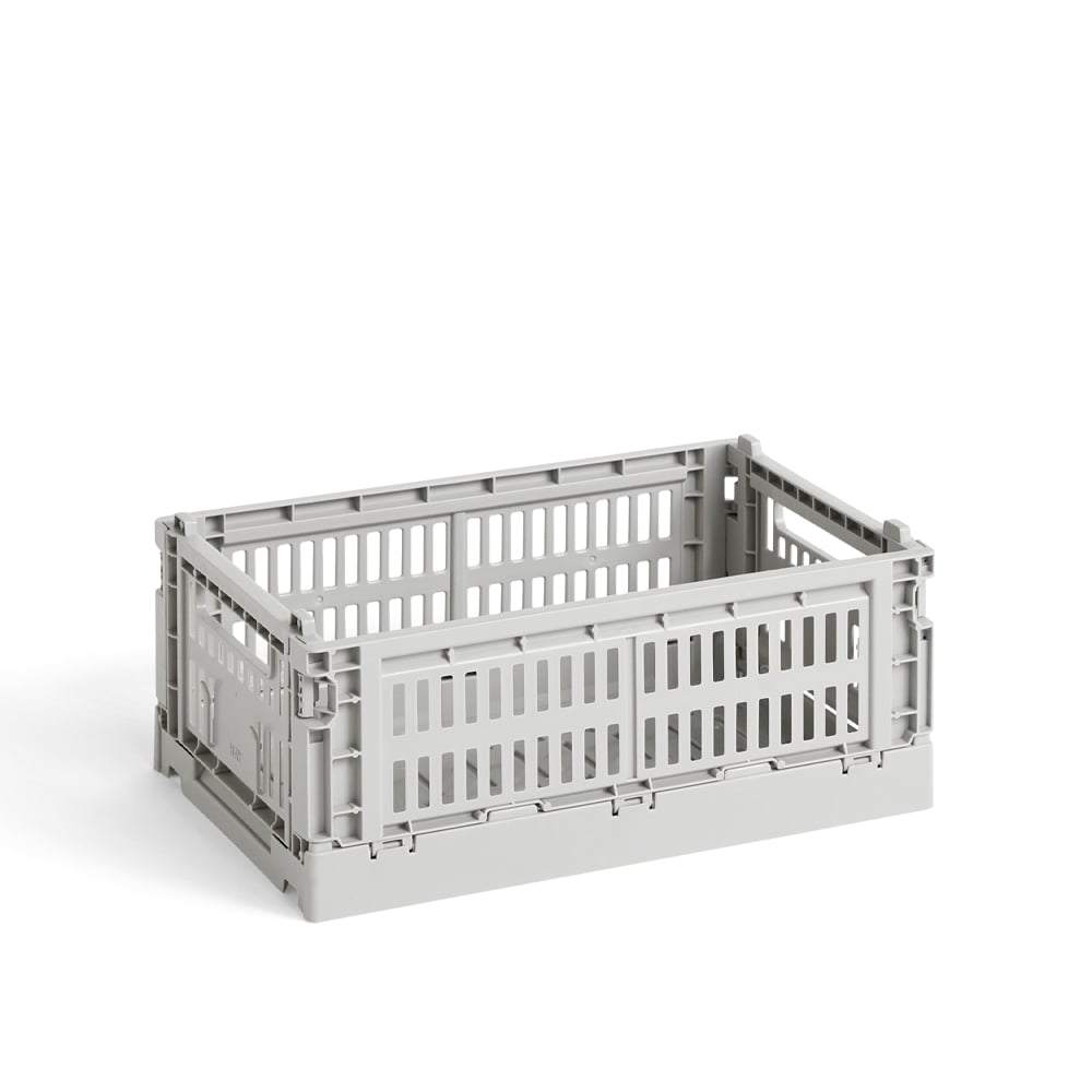 HAY Colour Crate S 17x26.5 cm Light grey | Scandinavian Design | Storage baskets | Grey