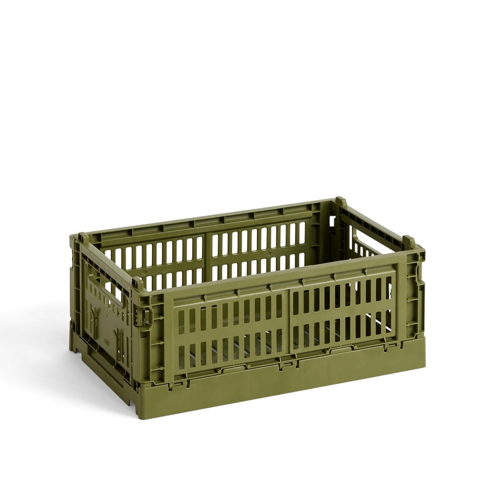 HAY Colour Crate S 17x26.5 cm Olive | Scandinavian Design | Storage baskets | Green