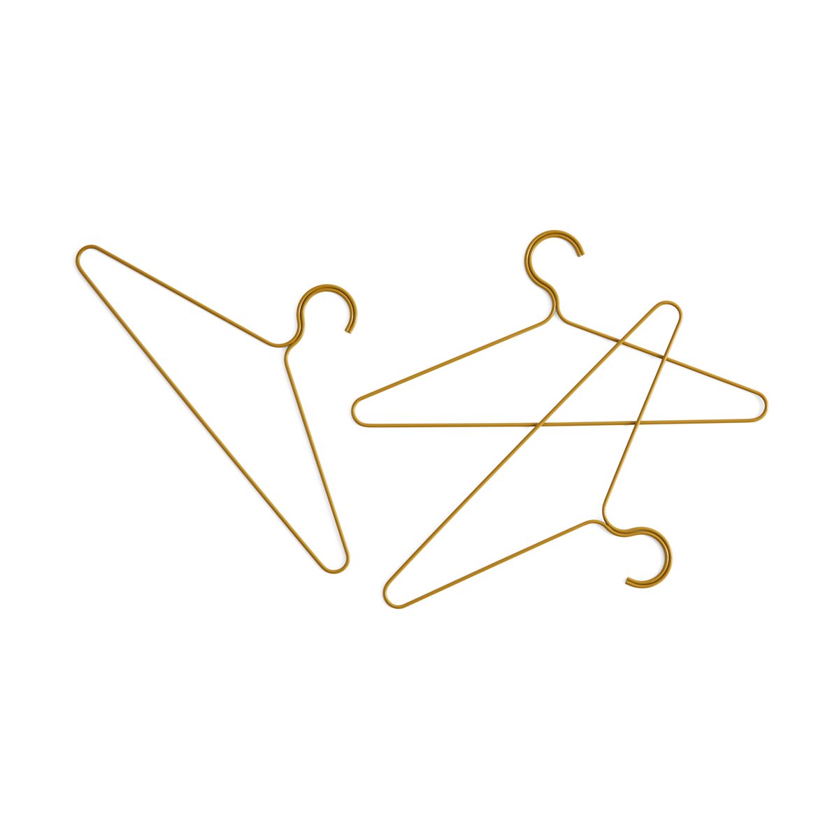 HAY Colour hanger 3-pack Dijon | Scandinavian Design | Clothes racks, coat stands & hangers | Yellow