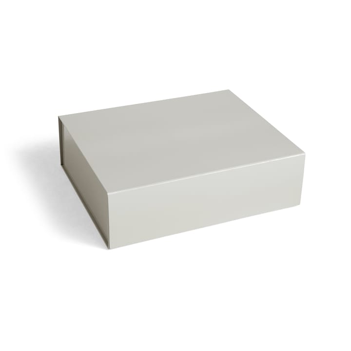 Colour Storage L box with lid 34.5x41.5 cm - Grey - HAY