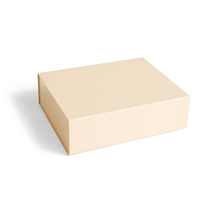 Colour Storage L box with lid 34.5x41.5 cm - Vanilla - HAY
