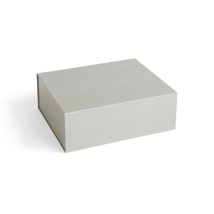 Colour Storage M box with lid 29.5x35 cm - Grey - HAY