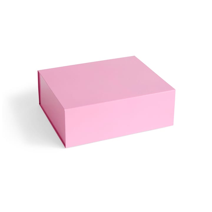 Colour Storage M box with lid 29.5x35 cm - Light pink - HAY