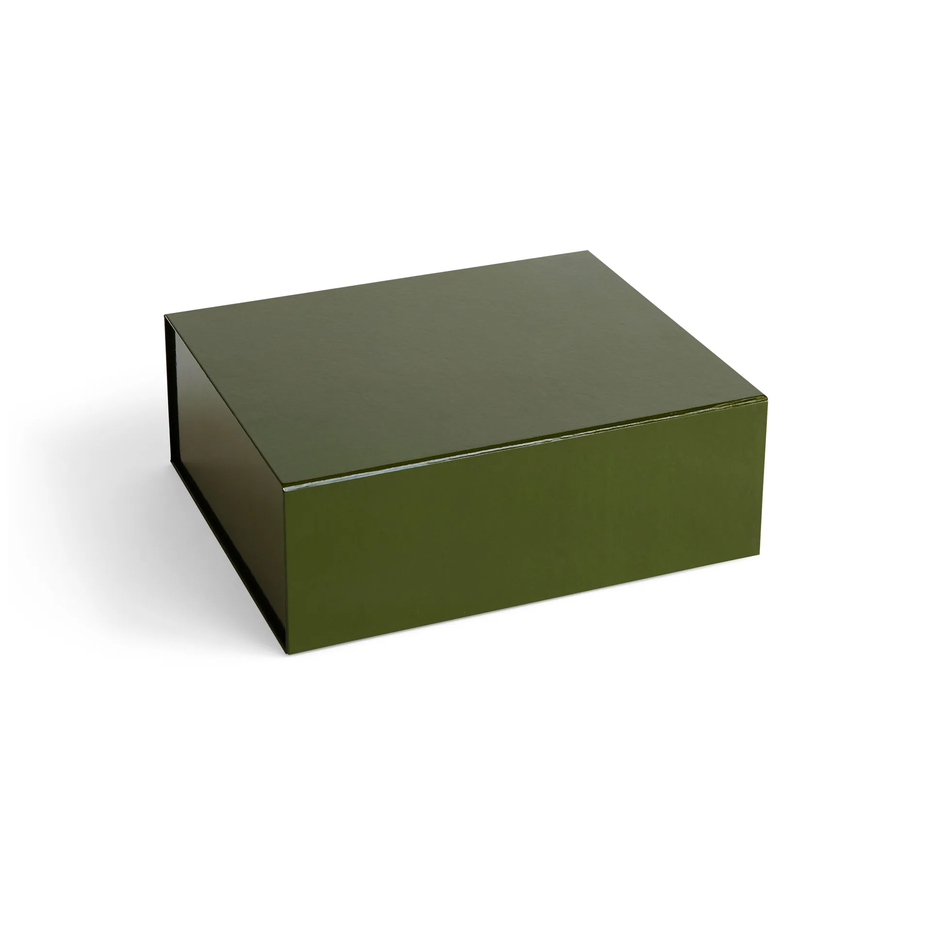 Colour Storage M box with lid 29,5x35 cm, Olive HAY