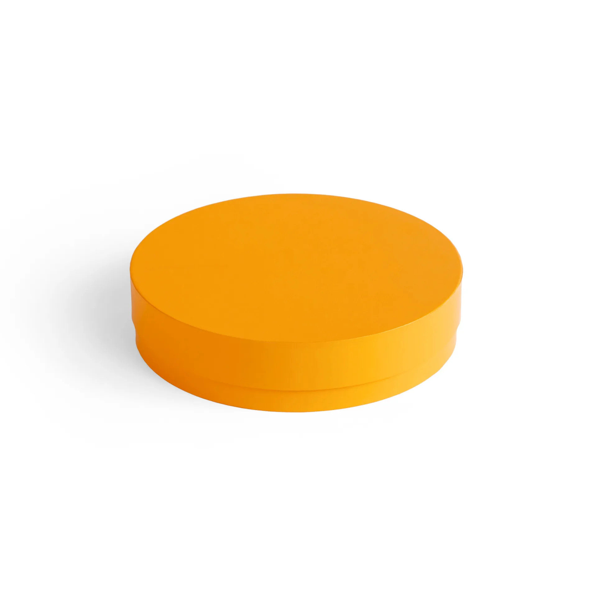 Colour Storage Round box with lid Ø24 cm, Egg yolk HAY