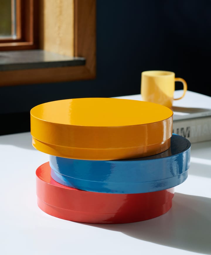 Colour Storage Round box with lid Ø24 cm, Sky blue HAY