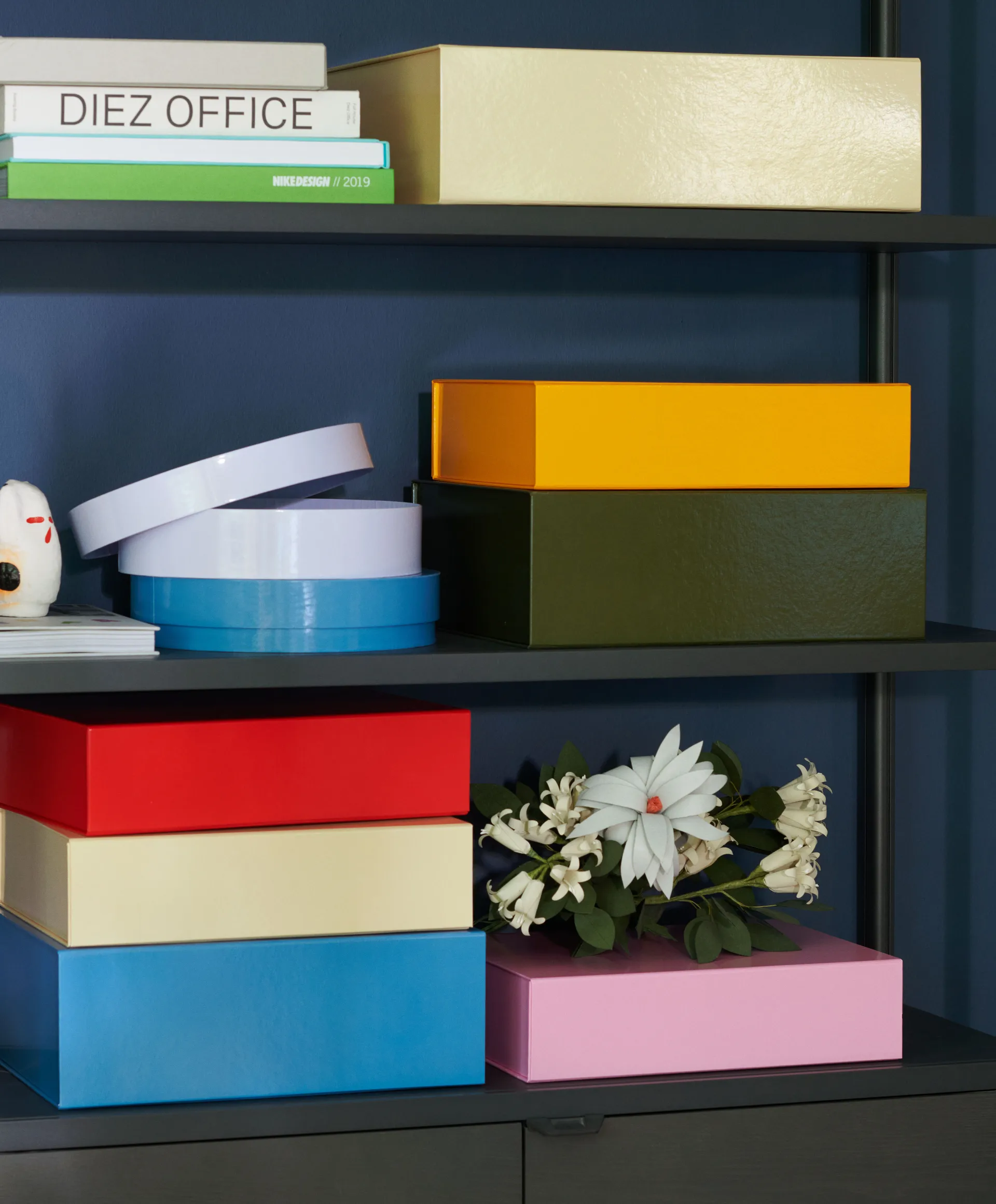 Colour Storage S box with lid 25,5x33 cm, Egg yolk HAY