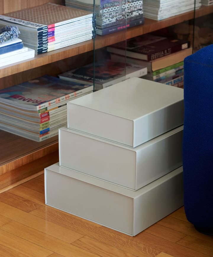 Colour Storage S box with lid 25.5x33 cm - Grey - HAY