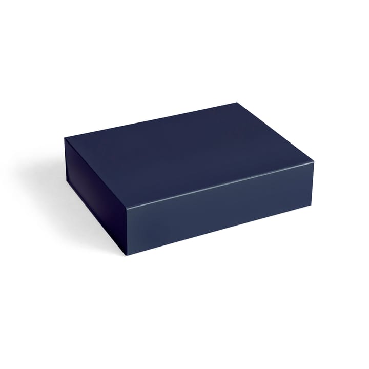 Colour Storage S box with lid 25.5x33 cm - Midnight blue - HAY