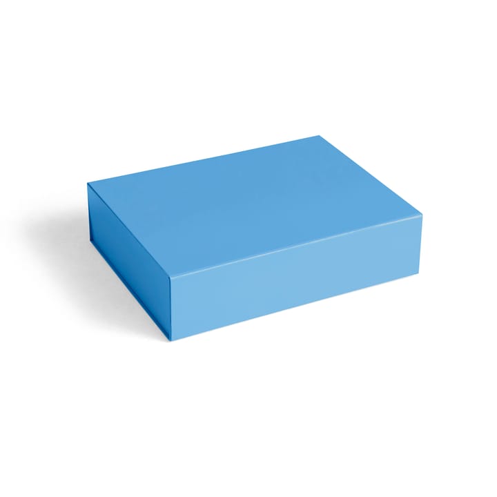 Colour Storage S box with lid 25.5x33 cm - Sky blue - HAY