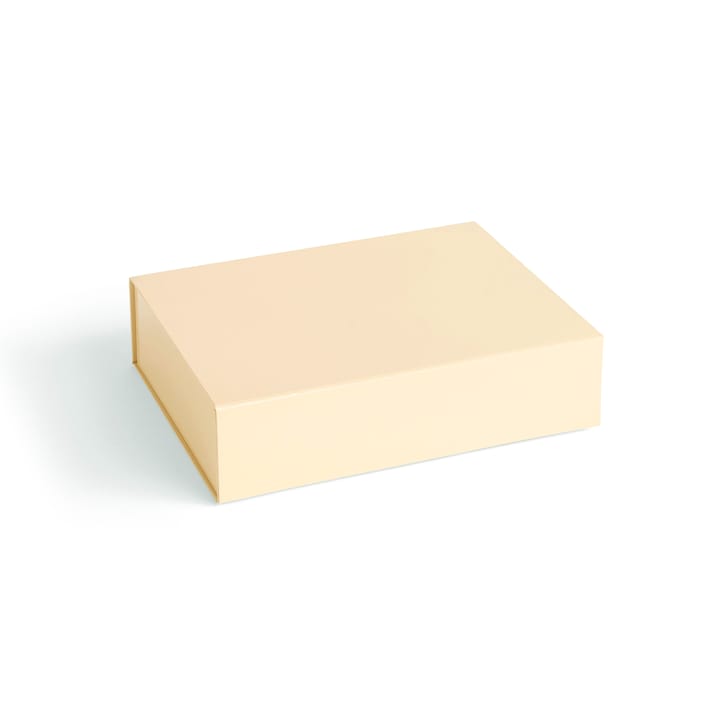 Colour Storage S box with lid 25.5x33 cm - Vanilla - HAY