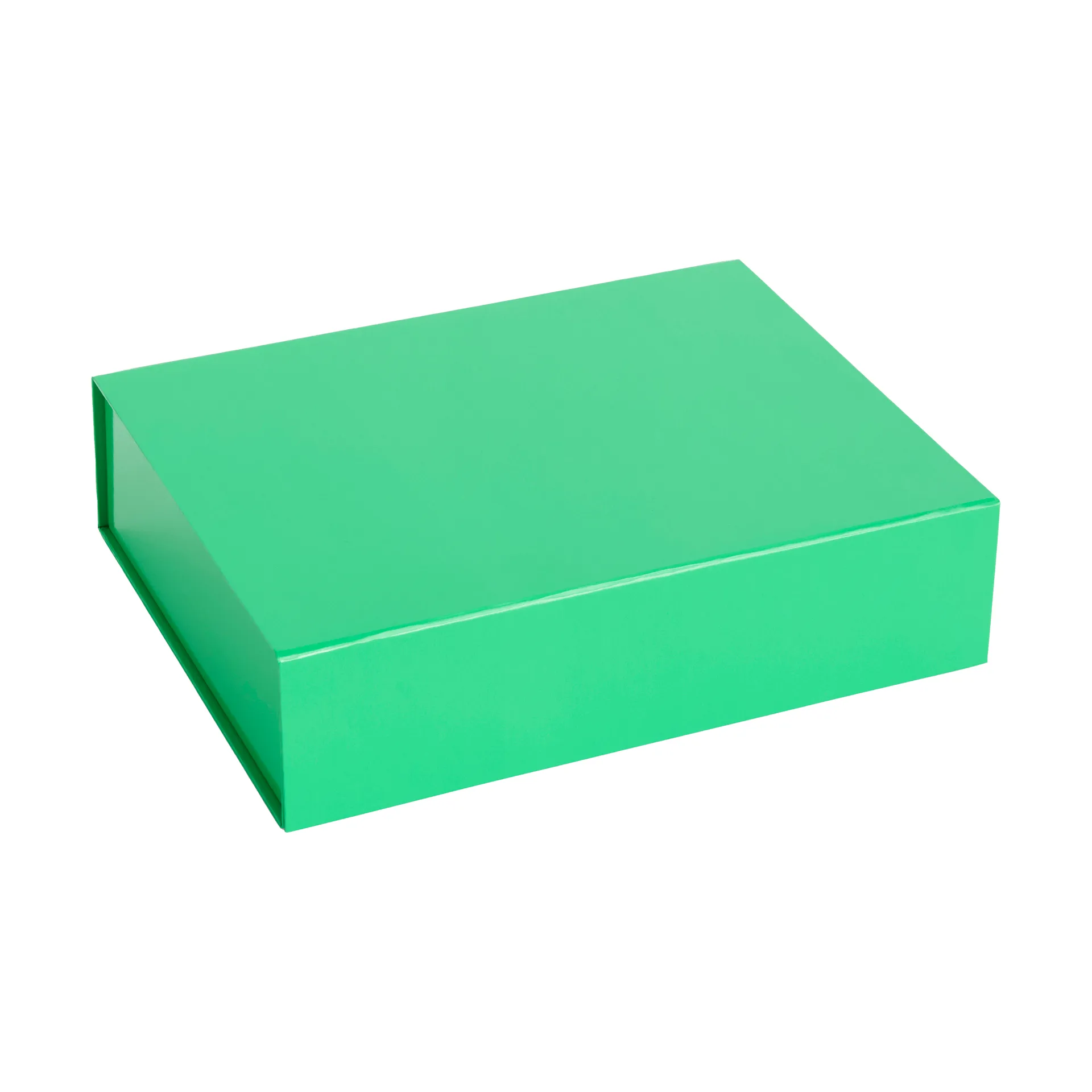 Colour Storage S box with lid 25,5x33 cm, Vibrant green HAY