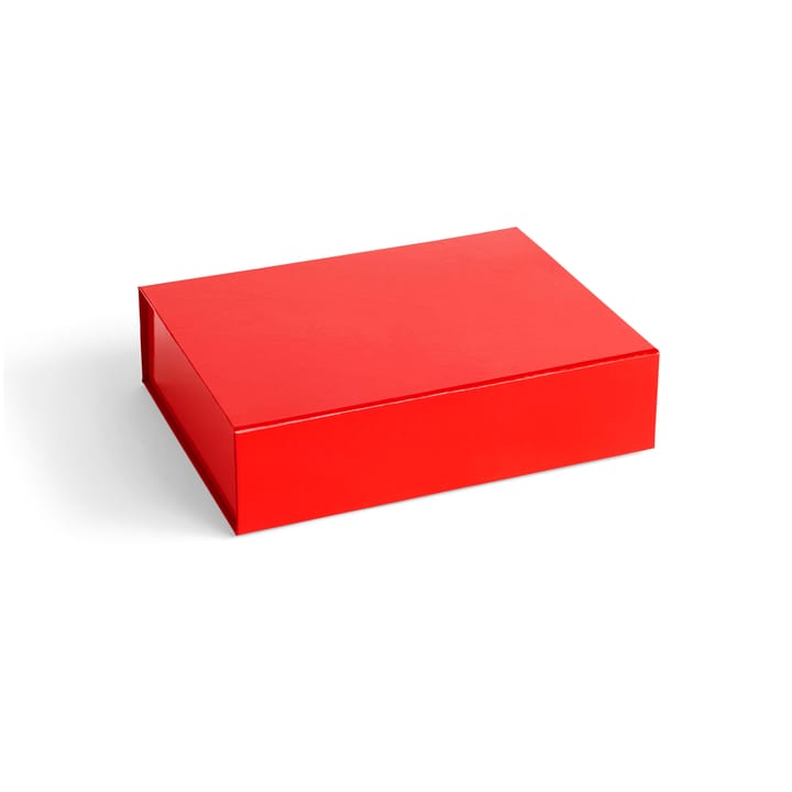 Colour Storage S box with lid 25.5x33 cm - Vibrant red - HAY