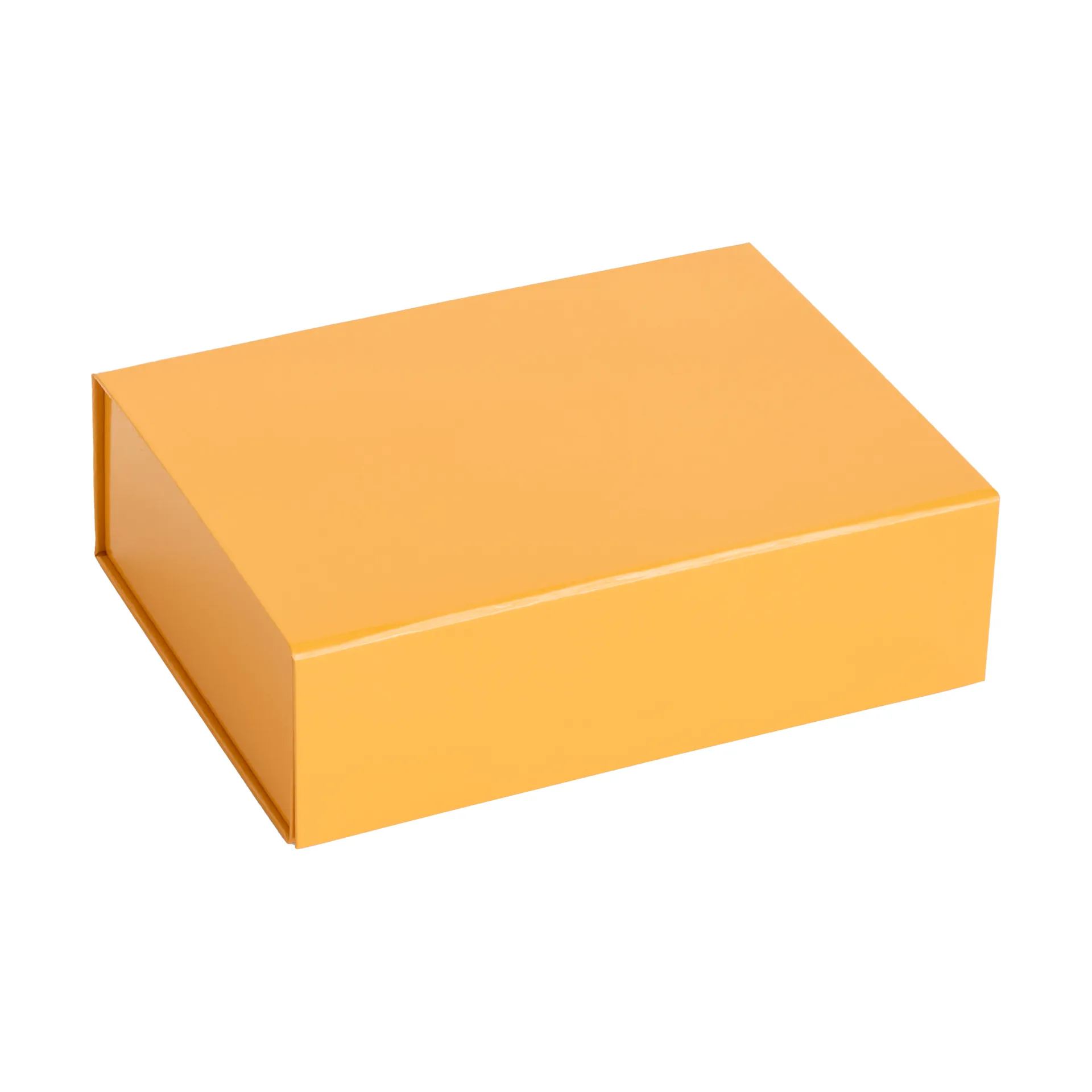Colour Storage XS box with lid 16,5x22,5 cm, Egg yolk HAY