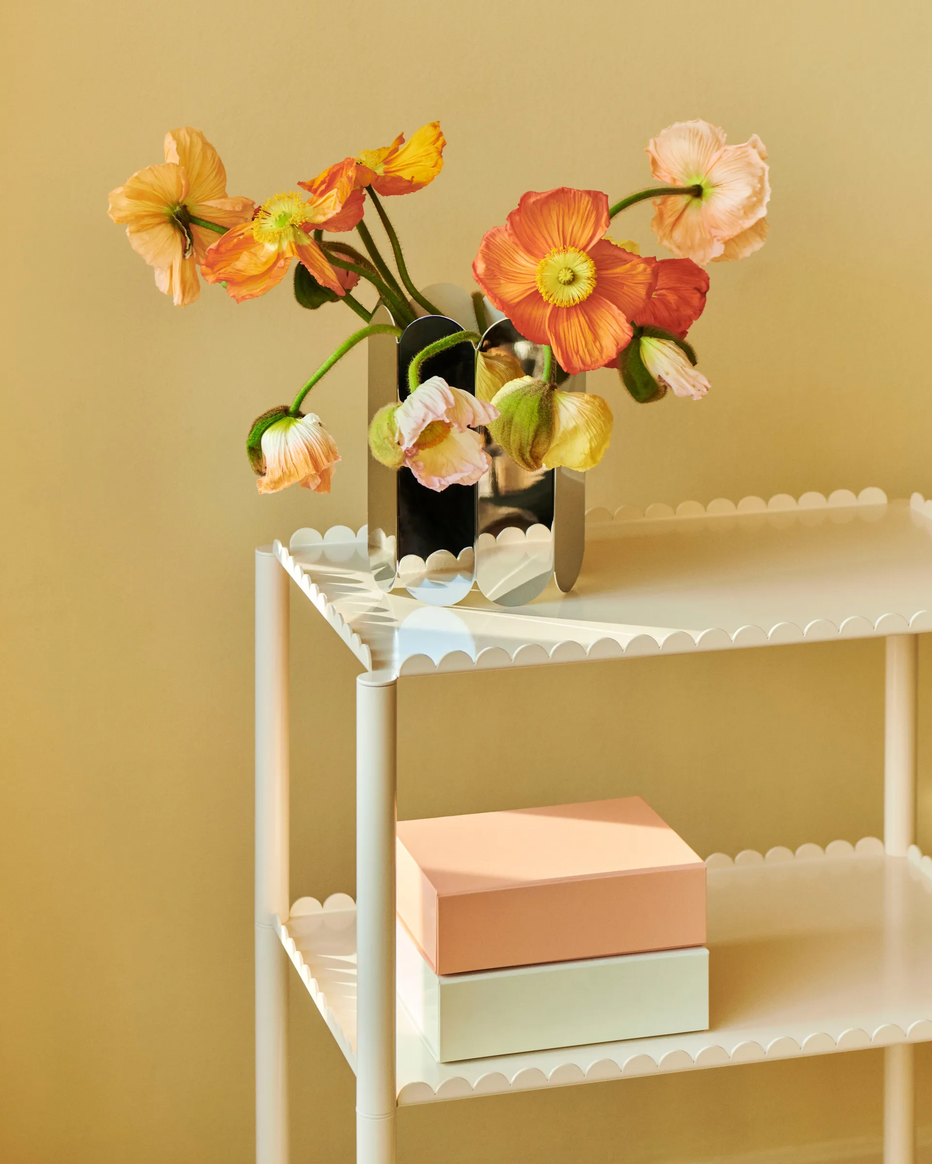 Colour Storage XS box with lid 16,5x22,5 cm, Soft pink HAY