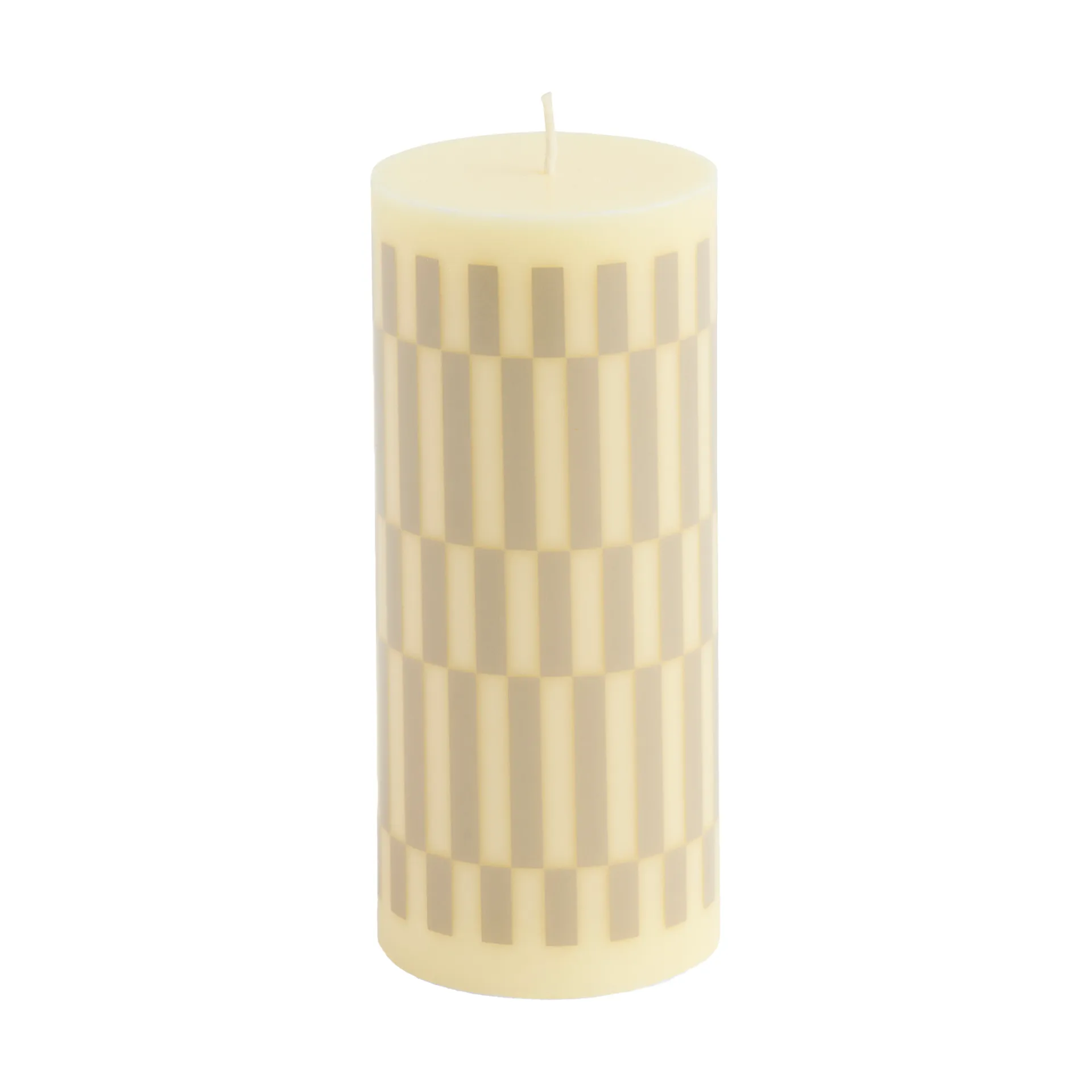 Column Candle block candle small 15 cm, Cream-sand HAY
