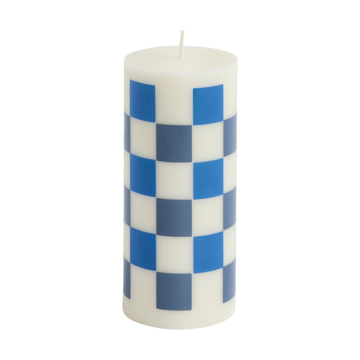 HAY Column Candle block candle small 15 cm Off white-blues