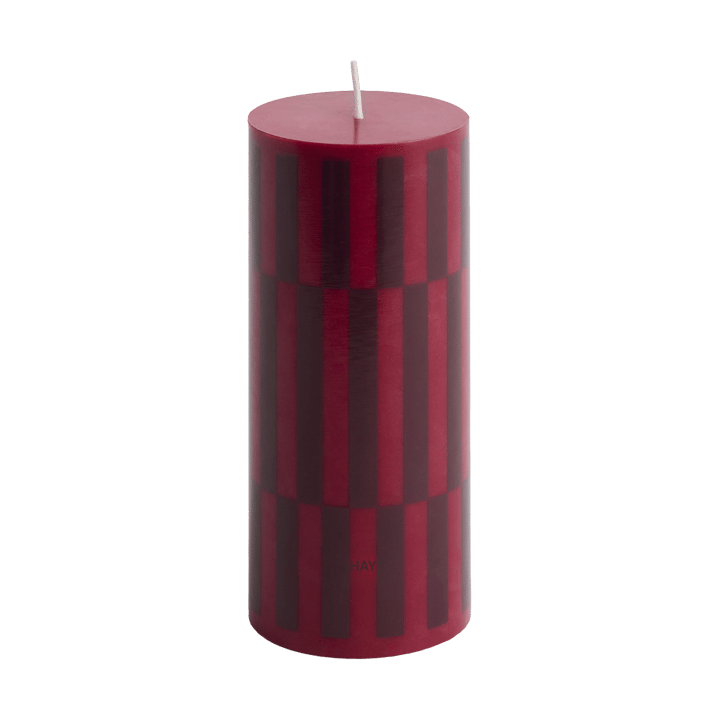 Column Candle block candle small 15 cm - Wine-bordeaux - HAY