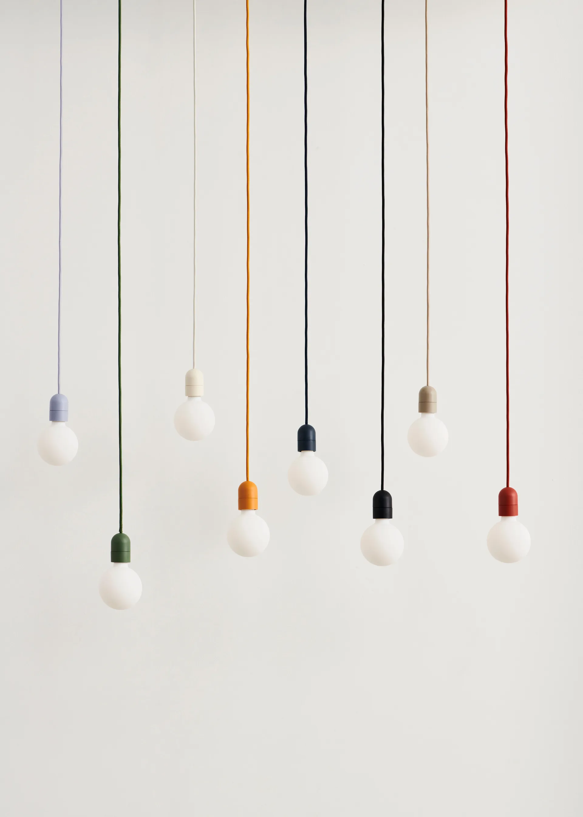 Common Pendant Cord set Ø12 cm, Rusty red HAY