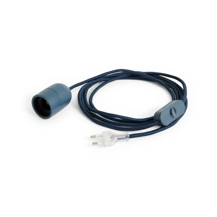Common Table lamp cord 2,4 m - Anthracite blue - HAY