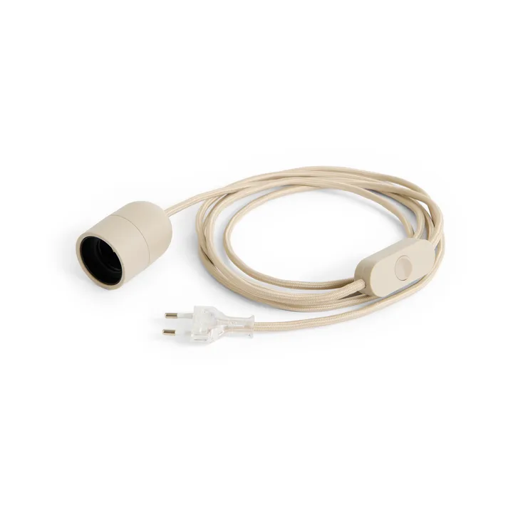 Common Table lamp cord 2,4 m - Beton grey - HAY