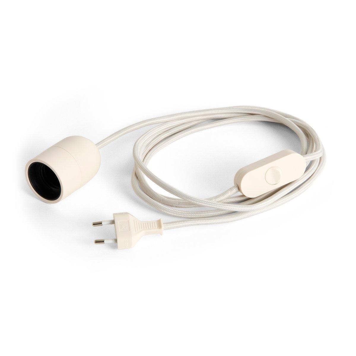 HAY Common Table lamp cord Ø4,5 cm Clay white | Scandinavian Design | Other lighting accessories | White