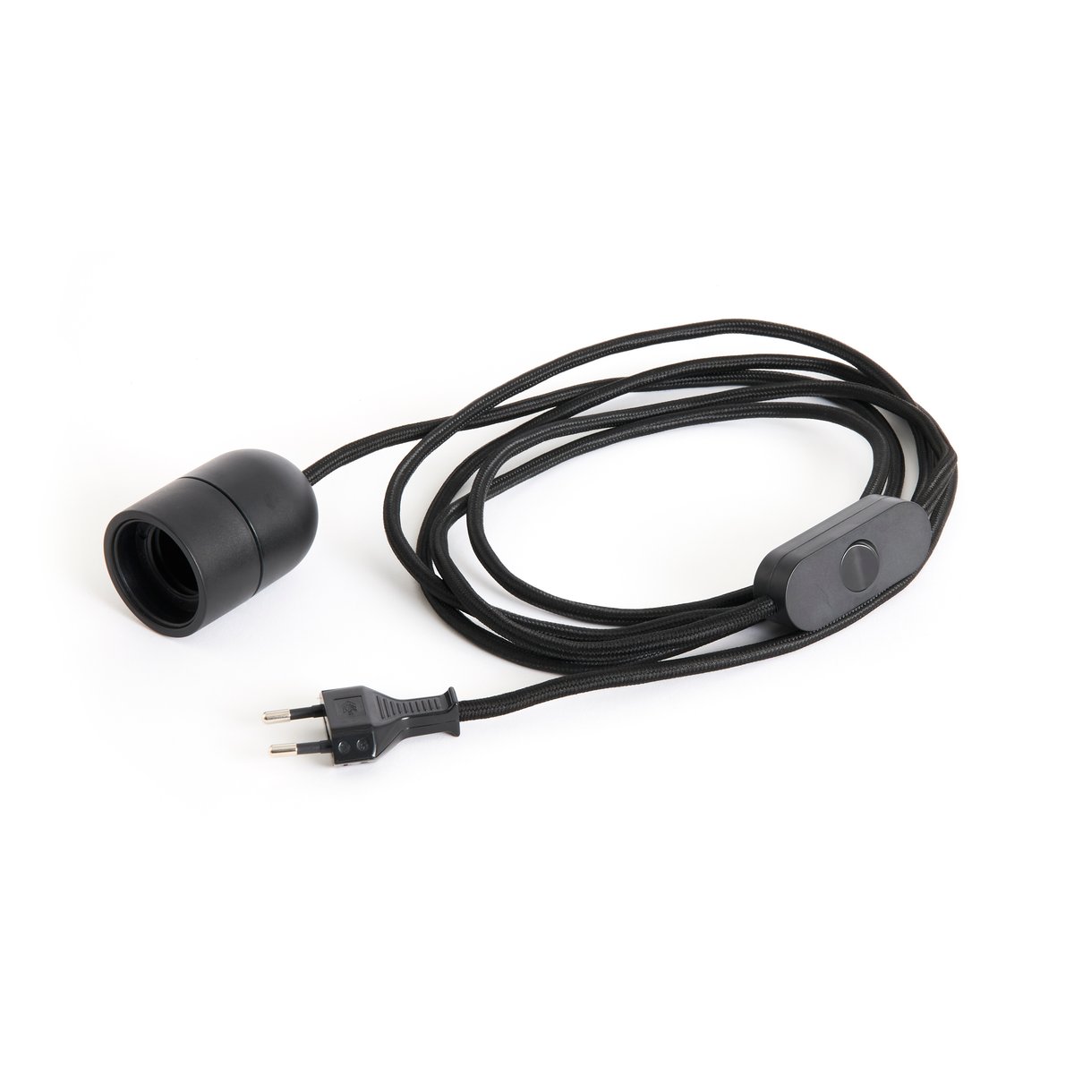 HAY Common Table lamp cord Ø4,5 cm Soft black | Scandinavian Design | Other lighting accessories | Black
