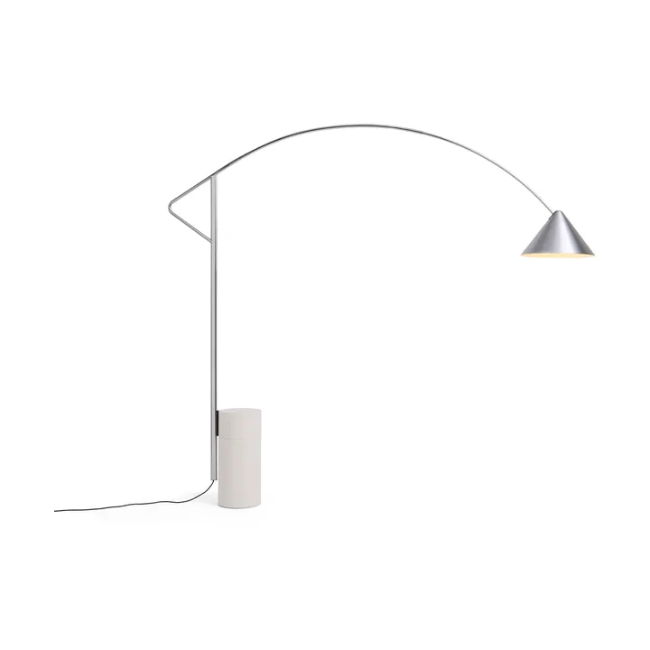 Compass floor lamp - Silver-coloured - HAY