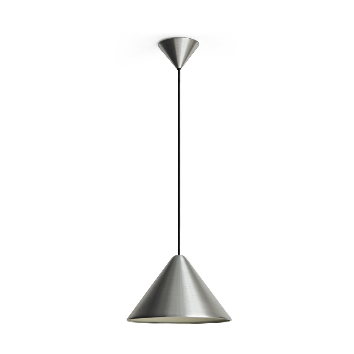 HAY Compass pendant 26 cm Brushed aluminum | Scandinavian Design | Pendant lamps | Silver-coloured