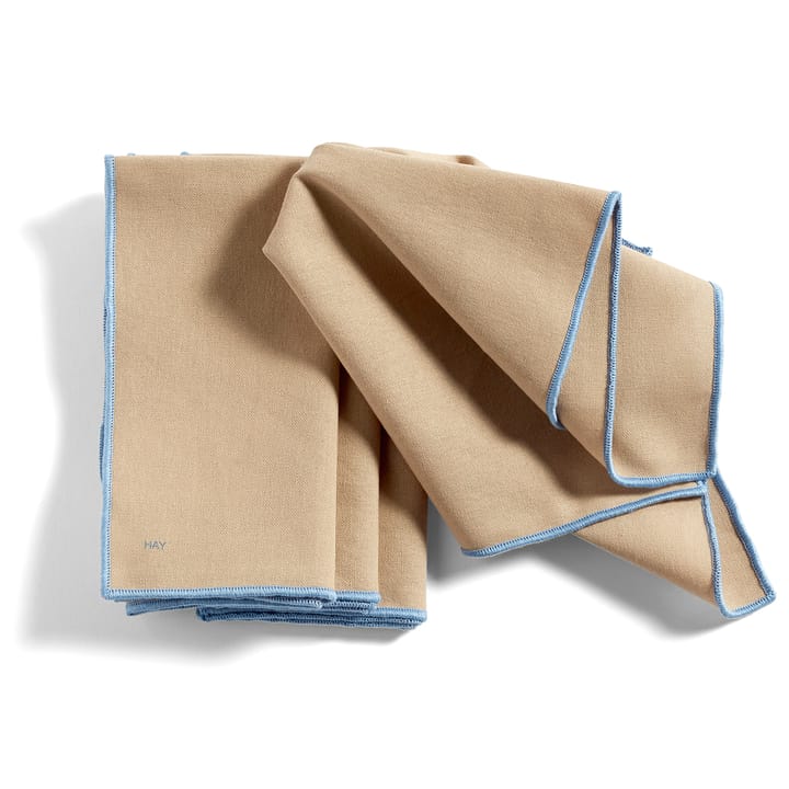 Contour fabric napkin 40x40 cm 4-pack - beige - HAY