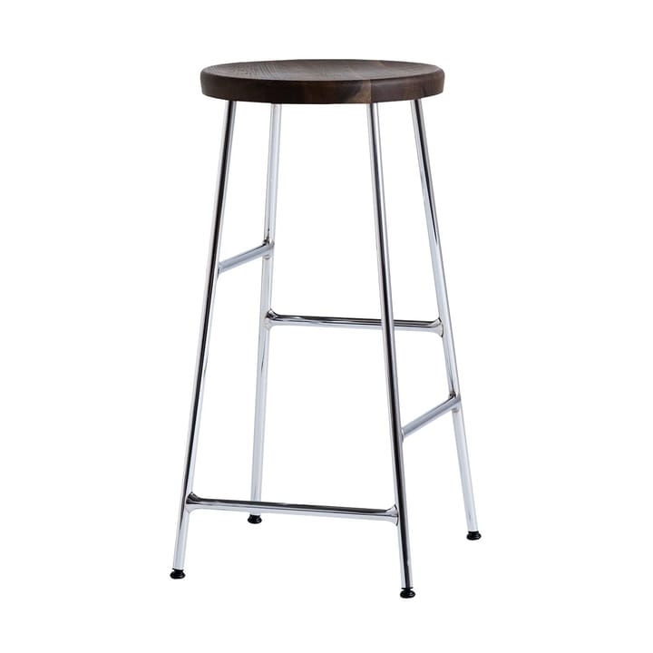 Cornet bar stool 65 cm - Smoked oiled oak-chrome - HAY