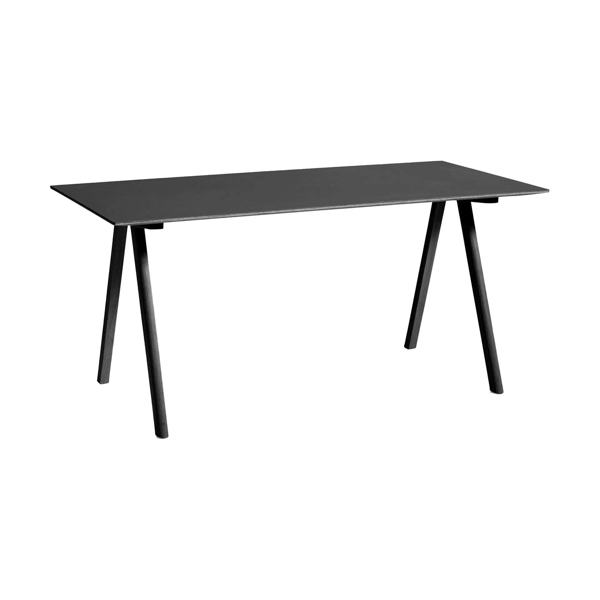 CPH10 2.0 desk 80x160 cm, Black laminate-oak veneer HAY