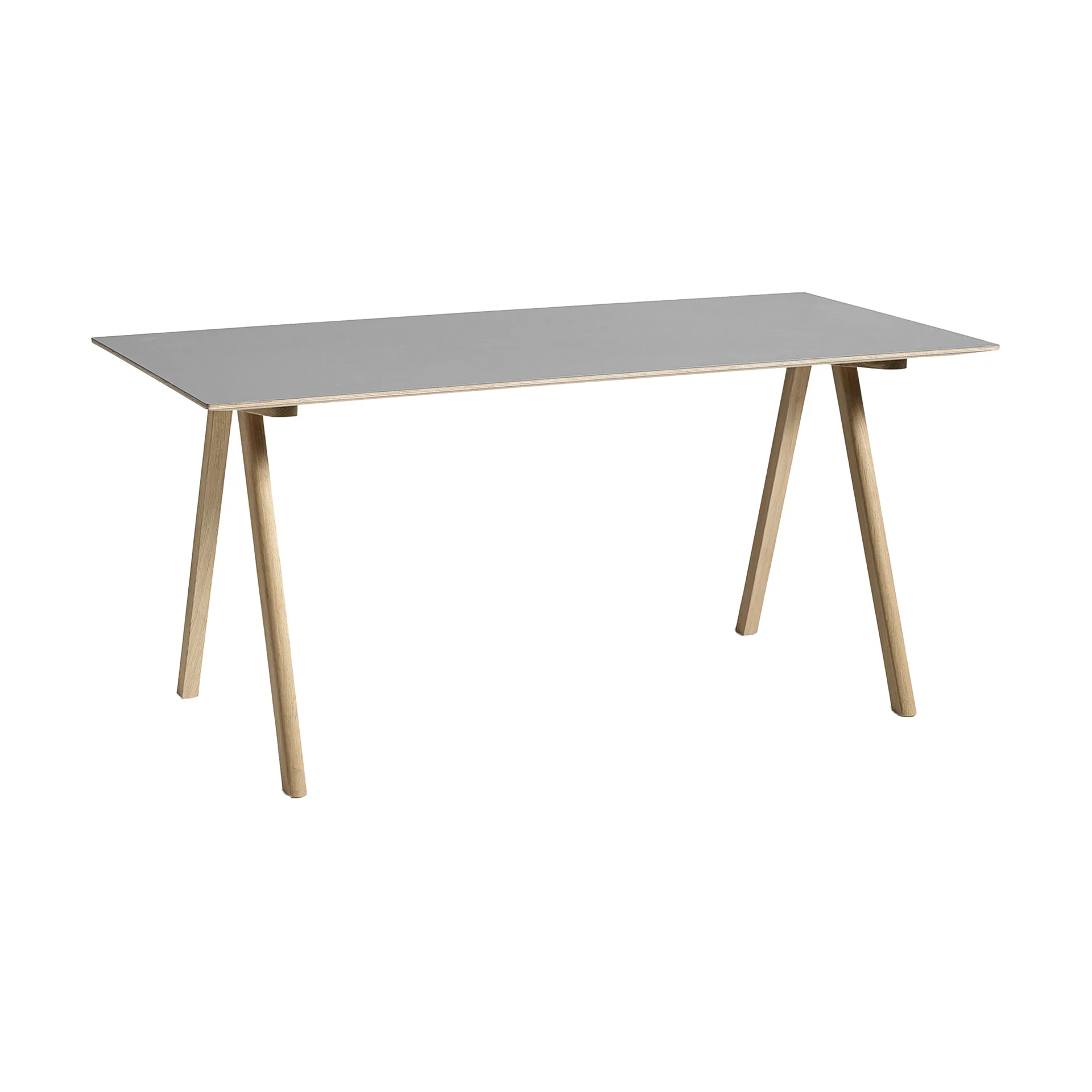 CPH10 2.0 desk 80x160 cm, Grey linoleum-lacquered oak HAY