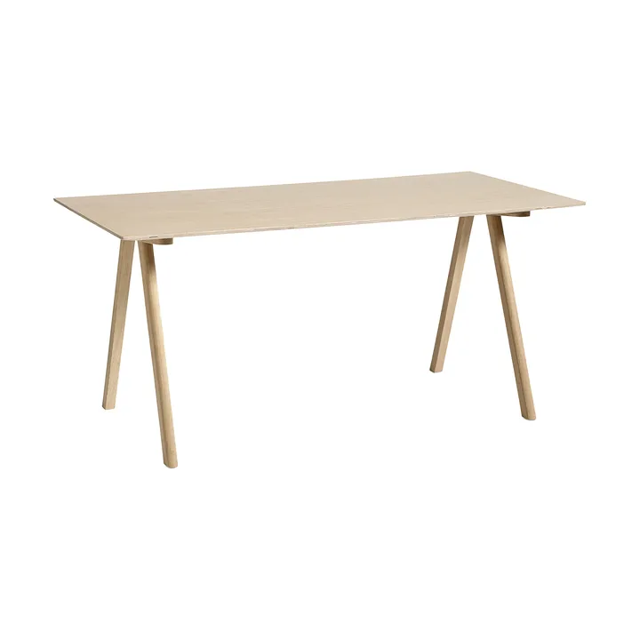 CPH10 2.0 desk 80x160 cm - Lacquered oak-oak veneer - HAY