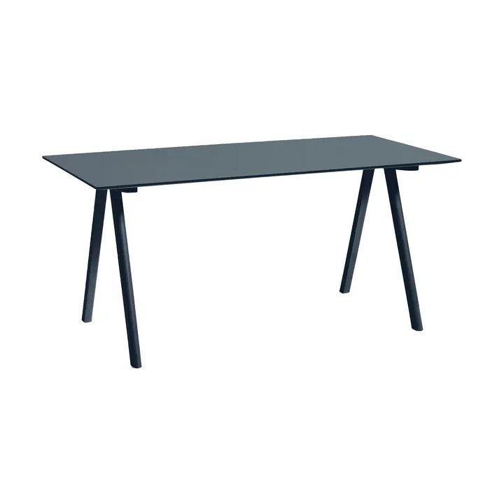 CPH10 2.0 desk 80x160 cm - Smokey blue linoleum-Deep blue - HAY