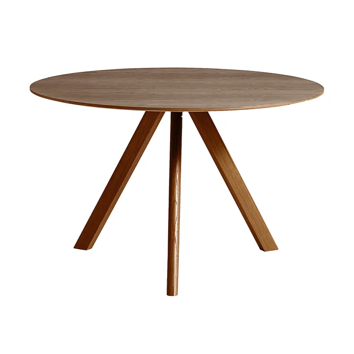 CPH20 2.0 dining table Ø120 cm - Lacquered walnut - HAY