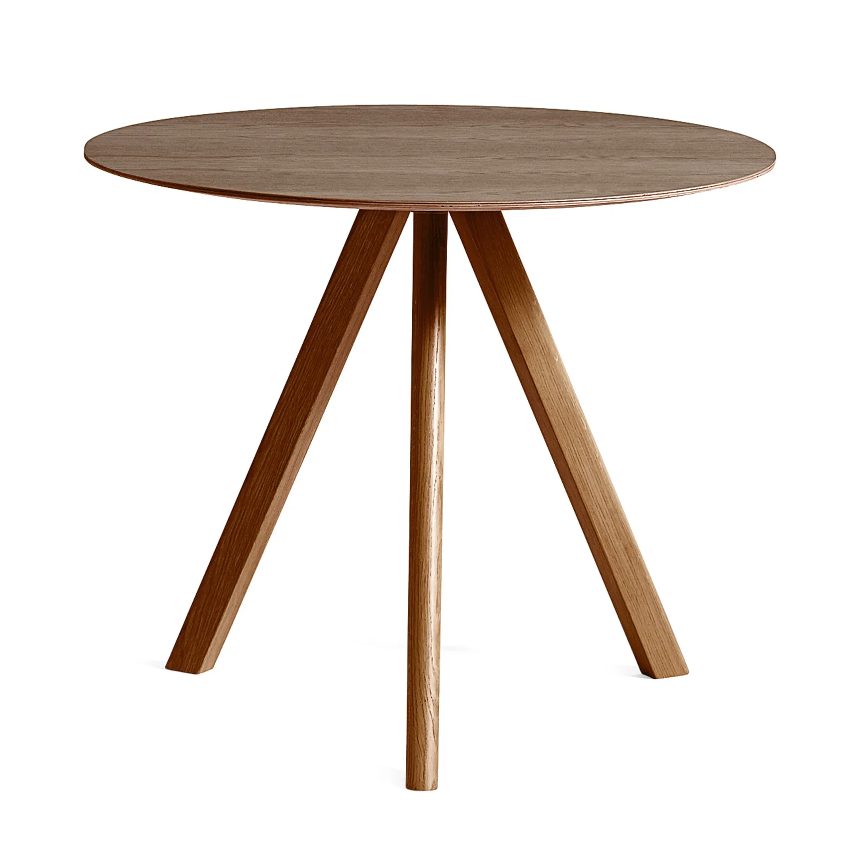 CPH20 2.0 dining table Ø90 cm, Lacquered walnut HAY