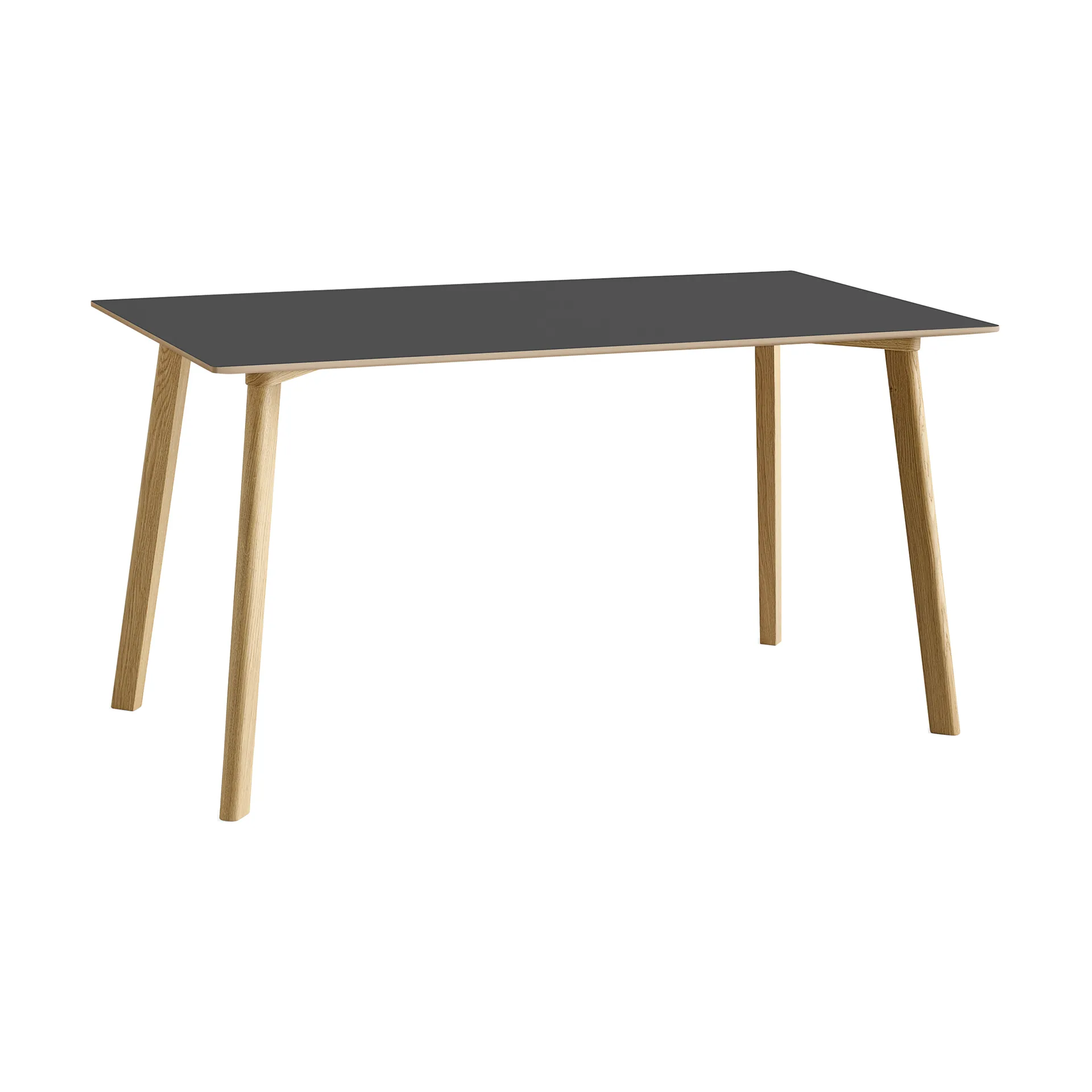 CPH210 Deux 2.0 table 75x140 cm, Stone grey-lacquered oak HAY