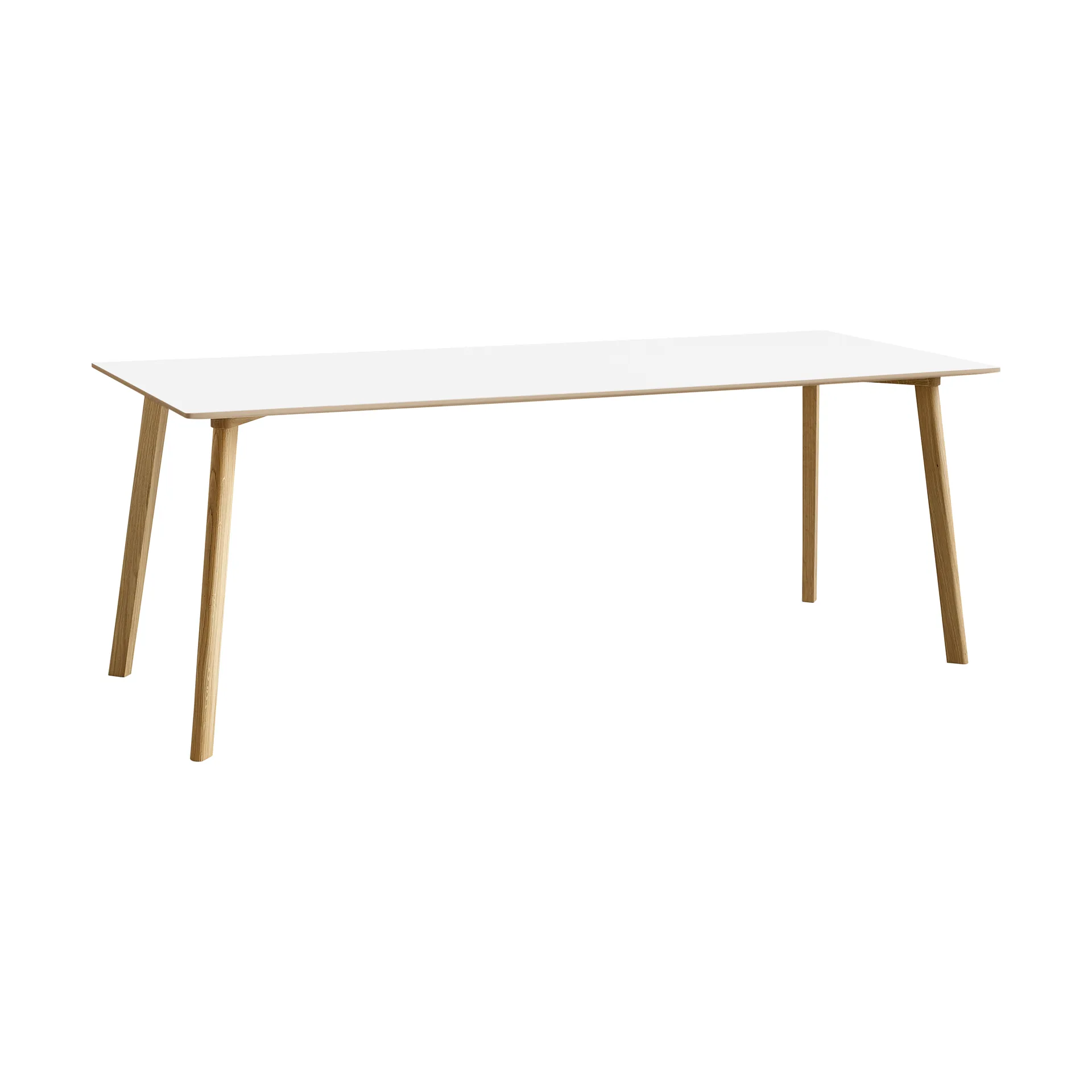CPH210 Deux 2.0 table 75x200 cm, Pearl white-lacquered oak HAY