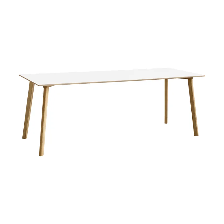 CPH210 Deux 2.0 table 75x200 cm - Pearl white-lacquered oak - HAY