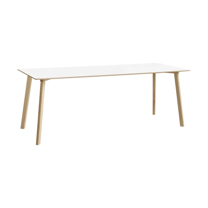CPH210 Deux 2.0 table 75x200 cm - Pearl white-untreated beech - HAY