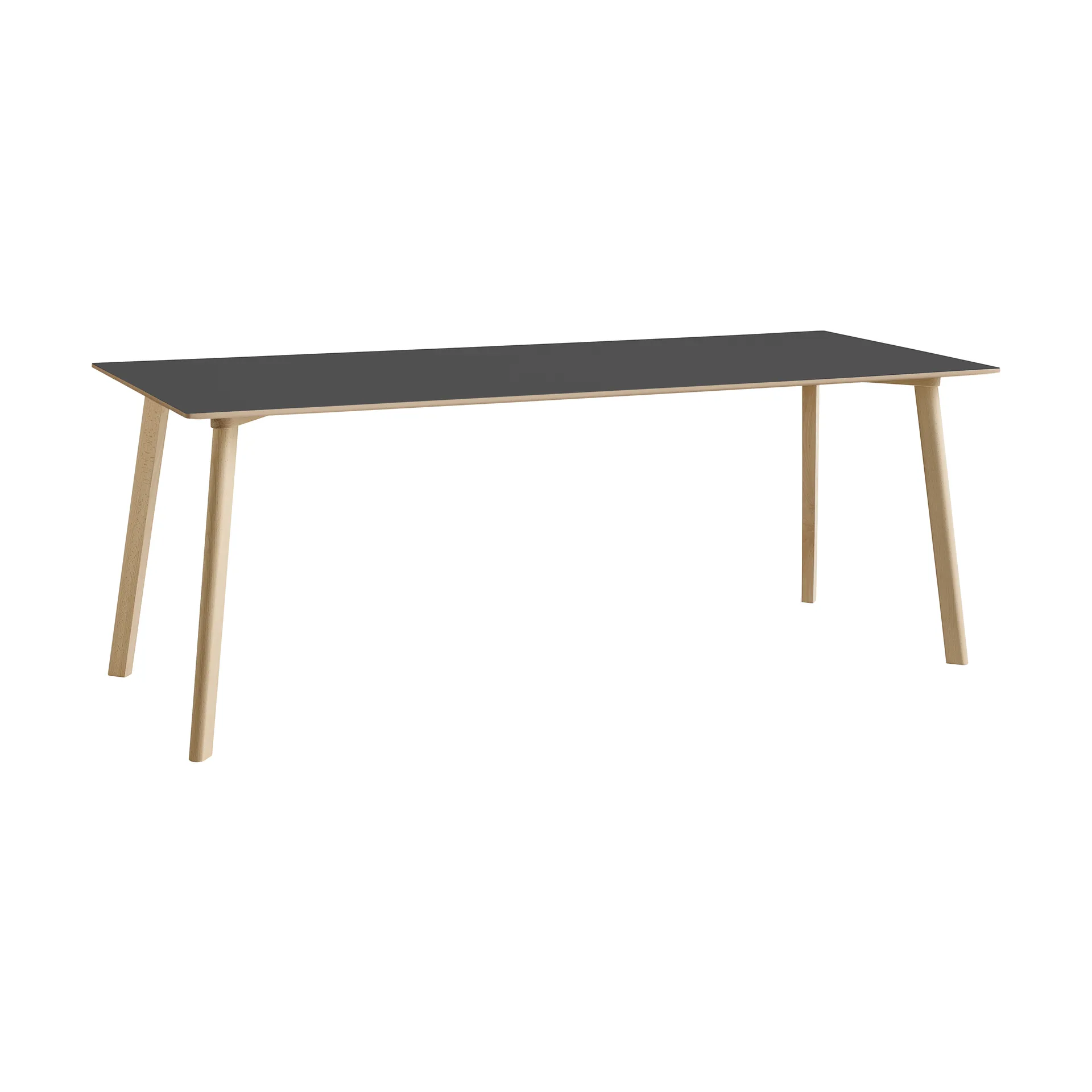 CPH210 Deux 2.0 table 75x200 cm, Stone grey-untreated beech HAY