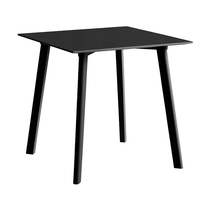CPH210 Deux 2.0 table 75x75 cm - Black water based-beech - HAY
